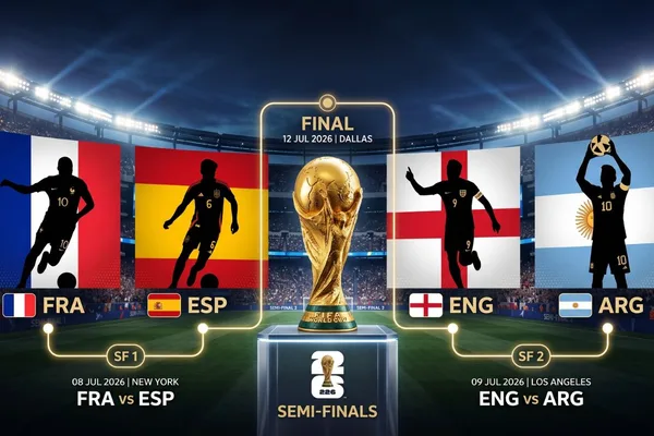 Dünya kupası yarı final eşleşme tablosu belli oldu