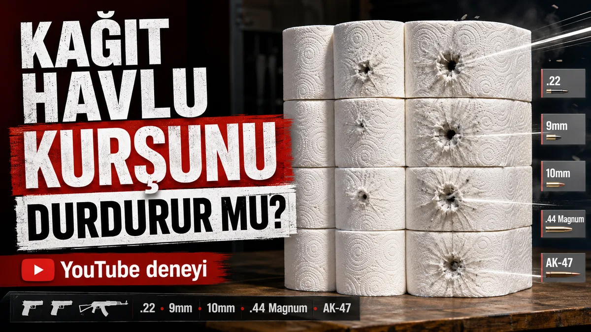 Kağıt havlu kurşun deneyi