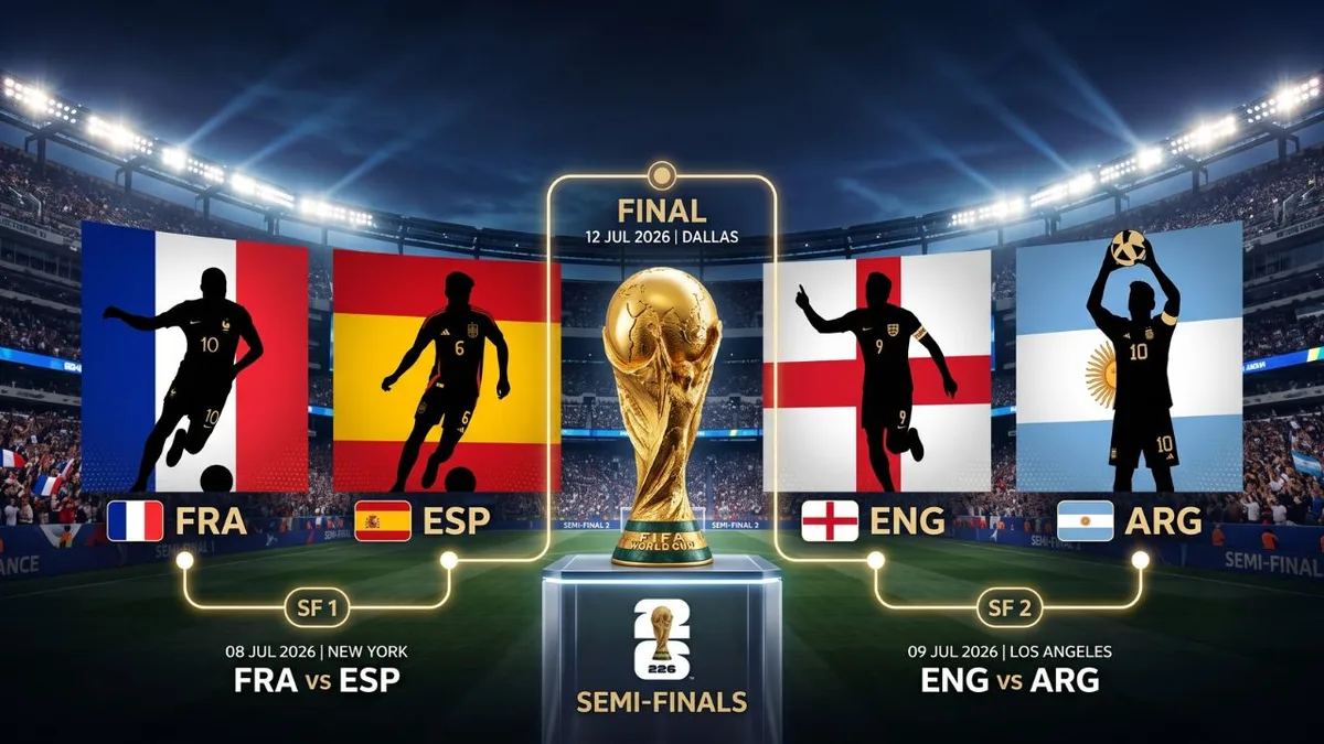 Dünya kupası yarı final eşleşme tablosu belli oldu