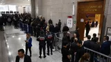 Ekrem İmamoğlu davasının görüldüğü duruşma salonu çevresinden genel görünüm