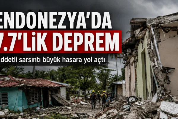 endonezya deprem 7.7 şiddeti